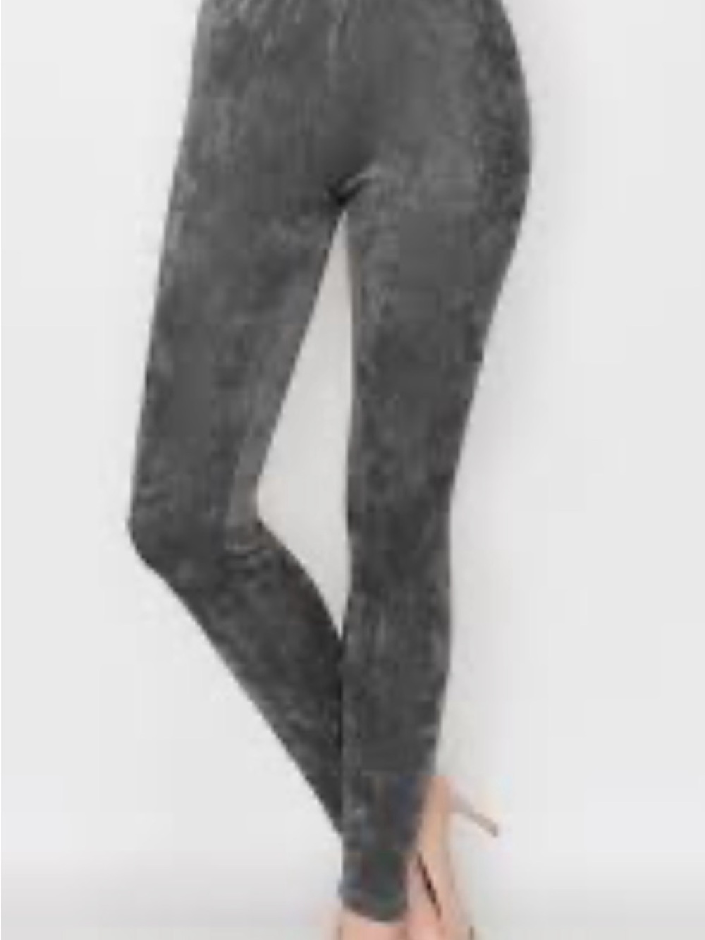 ❣️ NEW Wynne Layers Velvet like  Grey Stretch Leggings